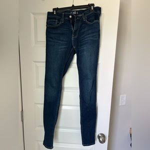 Hollister Advanced Stretch Super Skinny Jeans 31x34 Dark Wash
